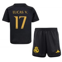 Billiga Real Madrid Lucas Vazquez #17 Barnkläder Tredje fotbollskläder till baby 2023-24 Kortärmad (+ Korta byxor)